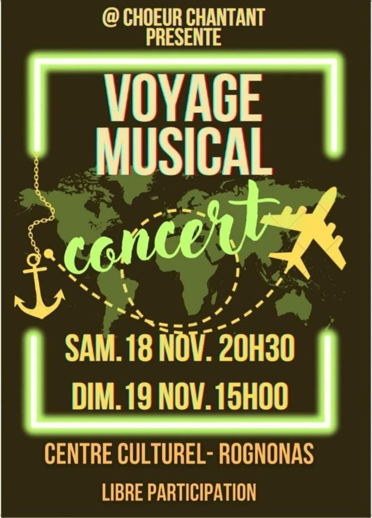 Affiche concert voyage 2024